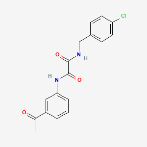 molecular formula C17H15ClN2O3 B4385651 N'-(3-acetylphenyl)-N-[(4-chlorophenyl)methyl]oxamide 