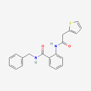molecular formula C20H18N2O2S B4385681 N-BENZYL-2-[2-(THIOPHEN-2-YL)ACETAMIDO]BENZAMIDE 