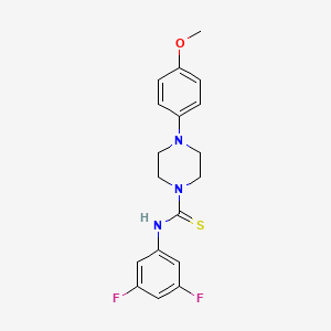 molecular formula C18H19F2N3OS B4385735 N-(3,5-difluorophenyl)-4-(4-methoxyphenyl)piperazine-1-carbothioamide 