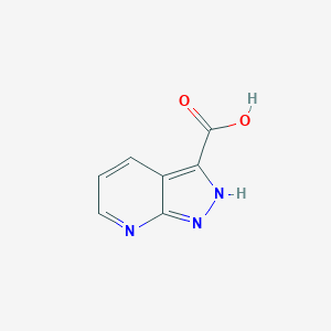 molecular formula C7H5N3O2 B043860 1H-pyrazolo[3,4-b]pyridine-3-carboxylic acid CAS No. 116855-08-4