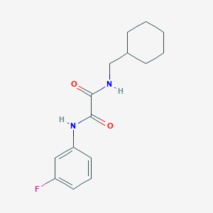 molecular formula C15H19FN2O2 B4386072 N-(cyclohexylmethyl)-N'-(3-fluorophenyl)oxamide 