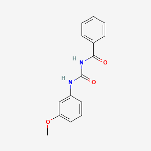 molecular formula C15H14N2O3 B4386148 N-[(3-methoxyphenyl)carbamoyl]benzamide 