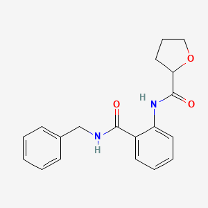 molecular formula C19H20N2O3 B4386253 N-[2-(benzylcarbamoyl)phenyl]oxolane-2-carboxamide 