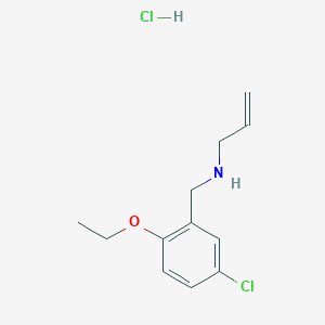 molecular formula C12H17Cl2NO B4386279 N-[(5-chloro-2-ethoxyphenyl)methyl]prop-2-en-1-amine;hydrochloride 