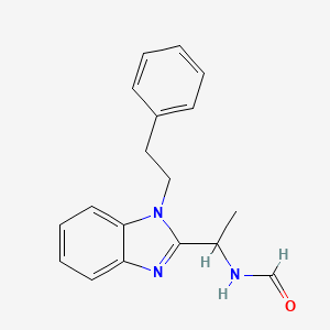 molecular formula C18H19N3O B4386331 N-{1-[1-(2-PHENYLETHYL)-1H-1,3-BENZODIAZOL-2-YL]ETHYL}FORMAMIDE 