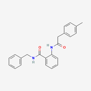 molecular formula C23H22N2O2 B4386534 N-BENZYL-2-[2-(4-METHYLPHENYL)ACETAMIDO]BENZAMIDE 