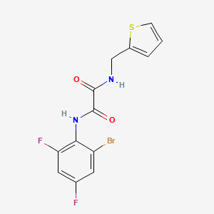 molecular formula C13H9BrF2N2O2S B4386544 N'-(2-bromo-4,6-difluorophenyl)-N-(thiophen-2-ylmethyl)oxamide 