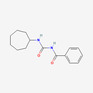 molecular formula C15H20N2O2 B4386677 N-(cycloheptylcarbamoyl)benzamide 