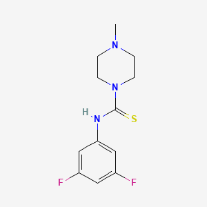 molecular formula C12H15F2N3S B4386764 N-(3,5-difluorophenyl)-4-methylpiperazine-1-carbothioamide 