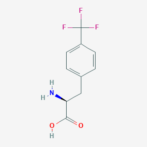 molecular formula C10H10F3NO2 B043868 4-(Trifluoromethyl)-L-phenylalanine CAS No. 122839-56-9