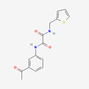 molecular formula C15H14N2O3S B4386910 N'-(3-acetylphenyl)-N-(thiophen-2-ylmethyl)oxamide 