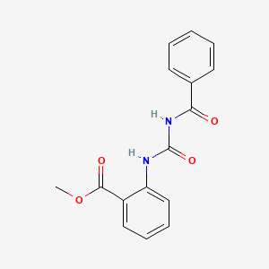 molecular formula C16H14N2O4 B4386932 Methyl 2-(benzoylcarbamoylamino)benzoate 