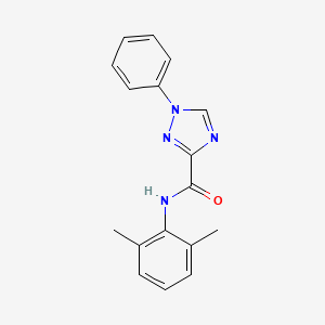 molecular formula C17H16N4O B4386940 N-(2,6-dimethylphenyl)-1-phenyl-1,2,4-triazole-3-carboxamide 