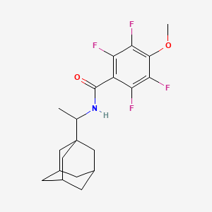 molecular formula C20H23F4NO2 B4387186 N-[1-(ADAMANTAN-1-YL)ETHYL]-2,3,5,6-TETRAFLUORO-4-METHOXYBENZAMIDE 