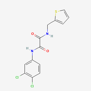 molecular formula C13H10Cl2N2O2S B4387434 N'-(3,4-dichlorophenyl)-N-(thiophen-2-ylmethyl)oxamide 
