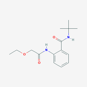 molecular formula C15H22N2O3 B4387456 N-TERT-BUTYL-2-(2-ETHOXYACETAMIDO)BENZAMIDE 