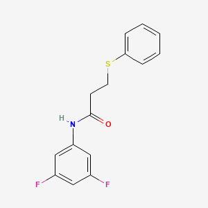 molecular formula C15H13F2NOS B4387744 N-(3,5-difluorophenyl)-3-(phenylsulfanyl)propanamide 