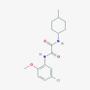 molecular formula C16H21ClN2O3 B4387749 N'-(5-chloro-2-methoxyphenyl)-N-(4-methylcyclohexyl)oxamide 