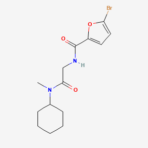 molecular formula C14H19BrN2O3 B4387830 5-Bromo-N~2~-{2-[cyclohexyl(methyl)amino]-2-oxoethyl}-2-furamide 