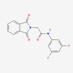 molecular formula C16H10F2N2O3 B4388031 N-(3,5-difluorophenyl)-2-(1,3-dioxobenzo[c]azolidin-2-yl)acetamide 