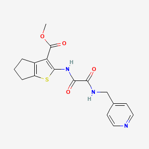 molecular formula C17H17N3O4S B4388049 METHYL 2-({[(PYRIDIN-4-YL)METHYL]CARBAMOYL}FORMAMIDO)-4H,5H,6H-CYCLOPENTA[B]THIOPHENE-3-CARBOXYLATE 