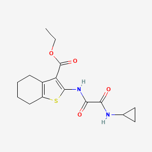 molecular formula C16H20N2O4S B4388292 Ethyl 2-[[2-(cyclopropylamino)-2-oxoacetyl]amino]-4,5,6,7-tetrahydro-1-benzothiophene-3-carboxylate 