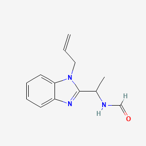 molecular formula C13H15N3O B4388339 N-[1-(1-prop-2-enylbenzimidazol-2-yl)ethyl]formamide 