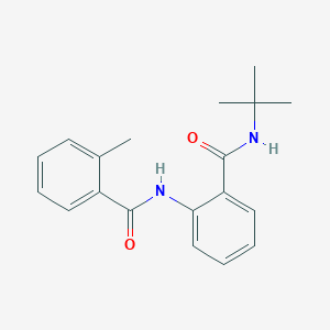 molecular formula C19H22N2O2 B4388415 N-[2-(tert-butylcarbamoyl)phenyl]-2-methylbenzamide 