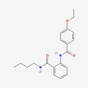 molecular formula C20H24N2O3 B4388600 N-BUTYL-2-(4-ETHOXYBENZAMIDO)BENZAMIDE 