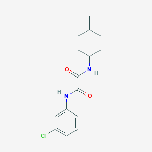 molecular formula C15H19ClN2O2 B4388667 N'-(3-chlorophenyl)-N-(4-methylcyclohexyl)oxamide 