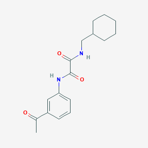 molecular formula C17H22N2O3 B4388731 N'-(3-acetylphenyl)-N-(cyclohexylmethyl)oxamide 