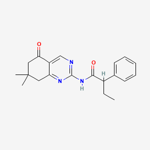 molecular formula C20H23N3O2 B4388868 N-(7,7-dimethyl-5-oxo-5,6,7,8-tetrahydroquinazolin-2-yl)-2-phenylbutanamide 