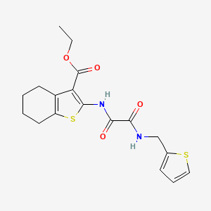 molecular formula C18H20N2O4S2 B4389363 Ethyl 2-[[2-oxo-2-(thiophen-2-ylmethylamino)acetyl]amino]-4,5,6,7-tetrahydro-1-benzothiophene-3-carboxylate 