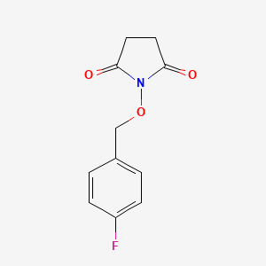 molecular formula C11H10FNO3 B4389413 1-[(4-Fluorophenyl)methoxy]pyrrolidine-2,5-dione 
