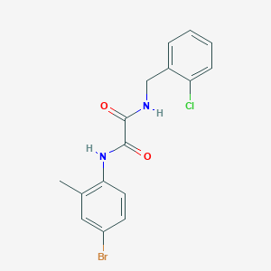 molecular formula C16H14BrClN2O2 B4389507 N'-(4-bromo-2-methylphenyl)-N-[(2-chlorophenyl)methyl]oxamide 