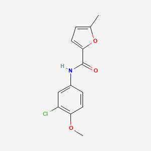 molecular formula C13H12ClNO3 B4389670 N-(3-chloro-4-methoxyphenyl)-5-methylfuran-2-carboxamide 