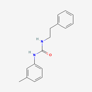 molecular formula C16H18N2O B4389702 N-(3-METHYLPHENYL)-N'-PHENETHYLUREA 