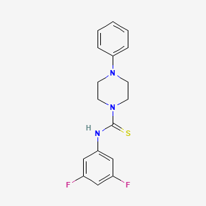 molecular formula C17H17F2N3S B4389823 N-(3,5-difluorophenyl)-4-phenylpiperazine-1-carbothioamide 