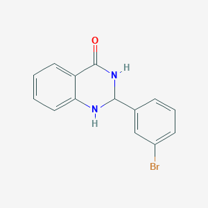 molecular formula C14H11BrN2O B438984 2-(3-bromophenyl)-2,3-dihydro-1H-quinazolin-4-one CAS No. 304451-29-4