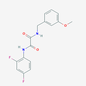 molecular formula C16H14F2N2O3 B4389935 N'-(2,4-difluorophenyl)-N-[(3-methoxyphenyl)methyl]oxamide 