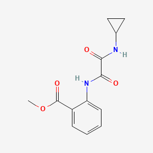 molecular formula C13H14N2O4 B4389942 METHYL 2-{[2-(CYCLOPROPYLAMINO)-2-OXOACETYL]AMINO}BENZOATE 