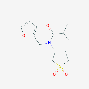 molecular formula C13H19NO4S B4390434 N-(11-DIOXO-1LAMBDA6-THIOLAN-3-YL)-N-[(FURAN-2-YL)METHYL]-2-METHYLPROPANAMIDE 