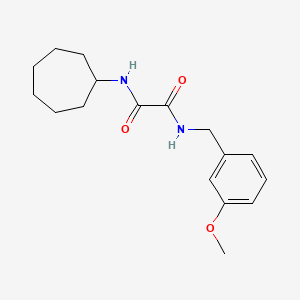 molecular formula C17H24N2O3 B4390643 N'-cycloheptyl-N-[(3-methoxyphenyl)methyl]oxamide 