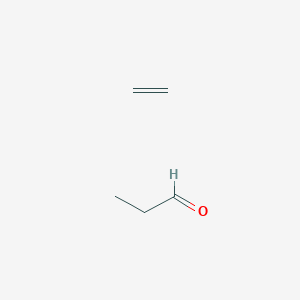 molecular formula C5H10O B043909 Propanal, telomer with ethene CAS No. 125329-03-5