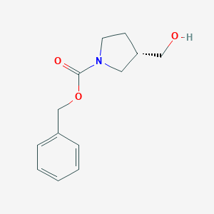 molecular formula C13H17NO3 B043911 Benzyl (3S)-3-(hydroxymethyl)pyrrolidine-1-carboxylate CAS No. 124391-76-0