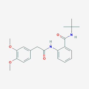 molecular formula C21H26N2O4 B4391165 N-TERT-BUTYL-2-[2-(3,4-DIMETHOXYPHENYL)ACETAMIDO]BENZAMIDE 