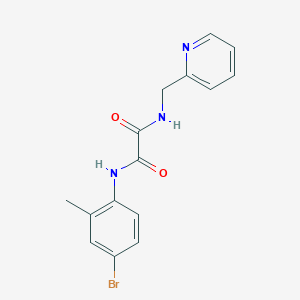 molecular formula C15H14BrN3O2 B4391170 N'-(4-bromo-2-methylphenyl)-N-(pyridin-2-ylmethyl)oxamide 