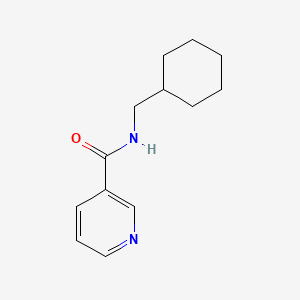 molecular formula C13H18N2O B4391251 N-(cyclohexylmethyl)nicotinamide 