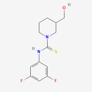 molecular formula C13H16F2N2OS B4391284 N-(3,5-difluorophenyl)-3-(hydroxymethyl)piperidine-1-carbothioamide 