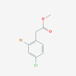molecular formula C9H8BrClO2 B043913 Methyl 2-(2-bromo-4-chlorophenyl)acetate CAS No. 115871-49-3
